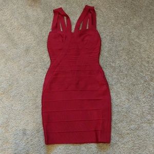 Herve leger bodycon/ bandaid pink dress